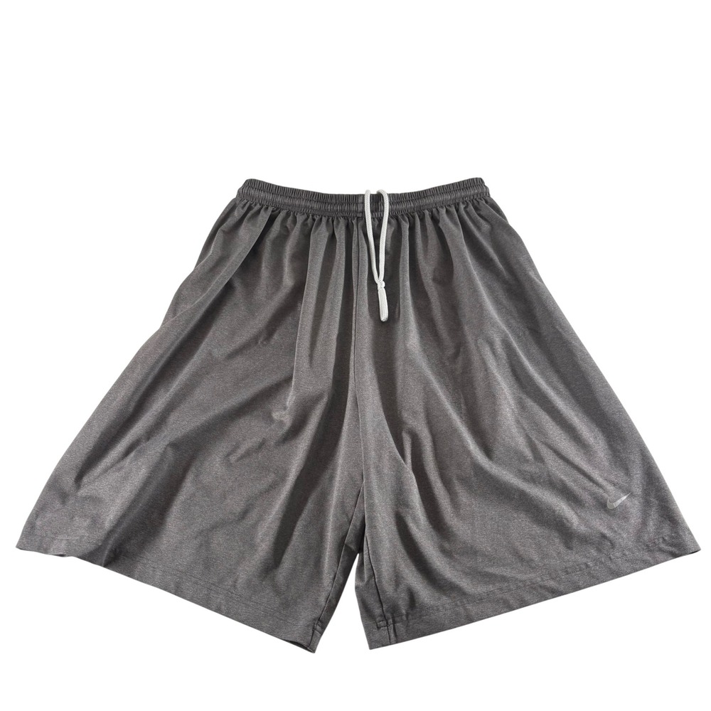 Nike Team Fit Dry Mens Basketball Shorts Gray Heathered Large 3373